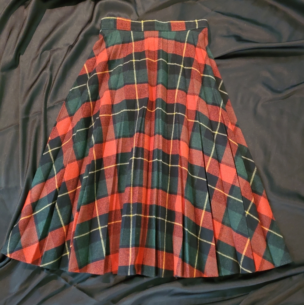 Stonybrook Plaid Wool Skirt